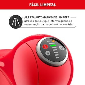 Máquina de Café Arno Nescafé Dolce Gusto Genio S Plus DGS3 Multi bebidas, Digital e Automática – Vermelha 110V