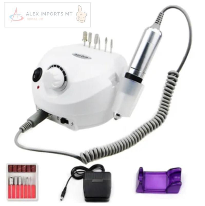 Miniatura Lixa Elétrica Unha Porquinho Nail Drill Pedal Profissional Novo - 7898616394889 - Lixa de unha elétrica - A.R Variedades Mt - Nail drill - Lixa Elétrica Unha Porquinho . - 400 g - 25 W - Elétrica - Bivolt