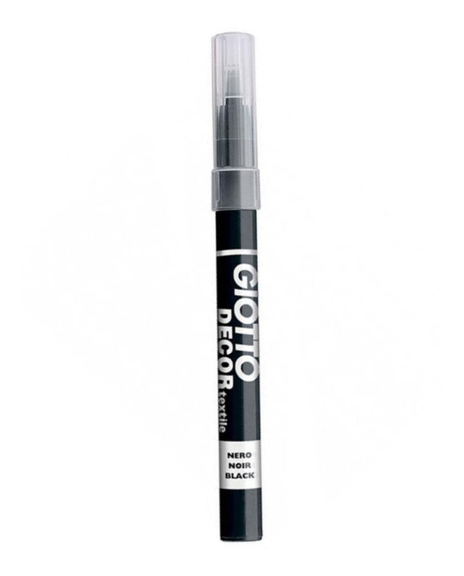Miniatura Caneta Permanente para Tecido Giotto Decor Textile - Preto