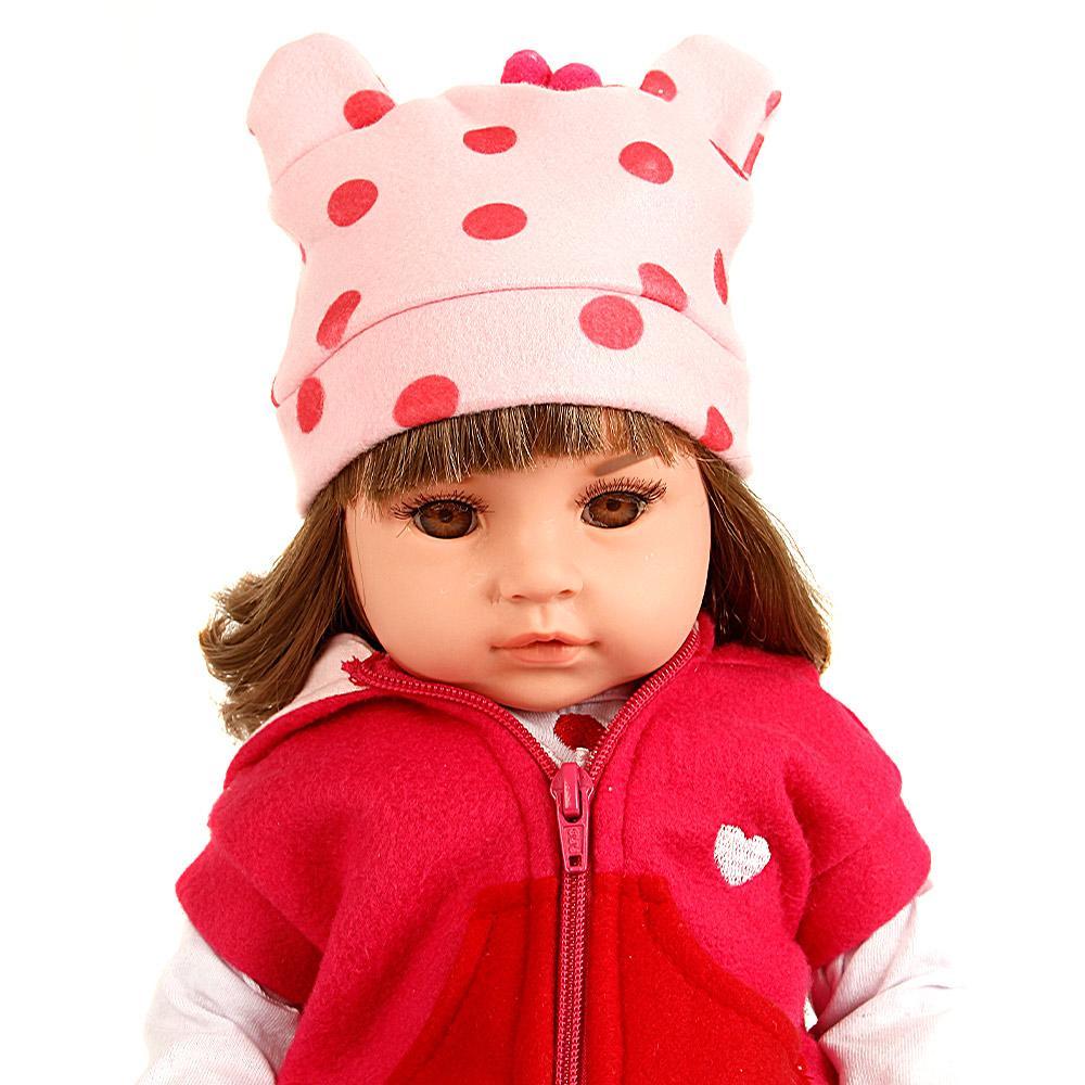 Miniatura Boneca Bebê Reborn Girafinha Menina 48Cm - 100% Silicone