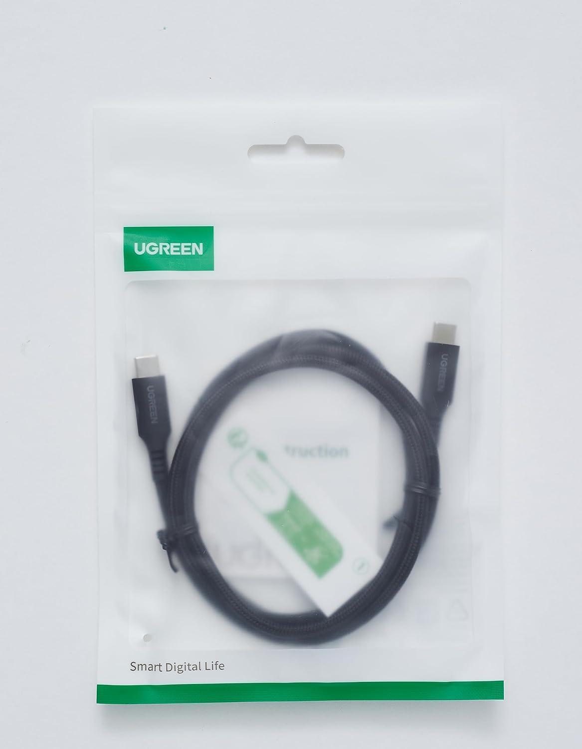 Cabo Usb C Nylon Trançado Type C Pd 60W Carregamento Rápido