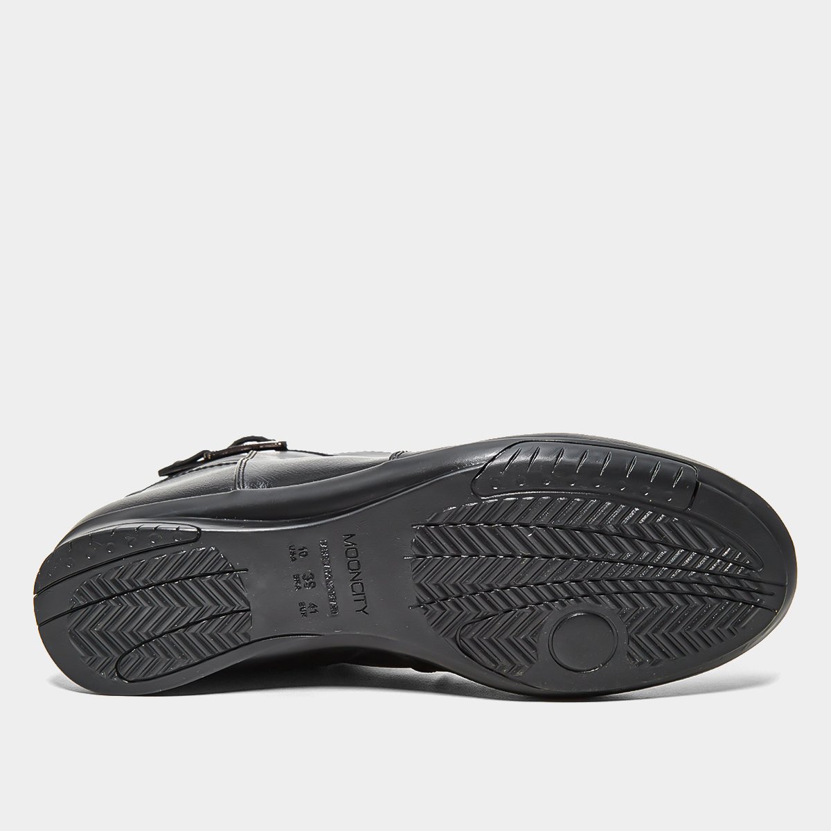 Miniatura Bota Mooncity Fivela Lateral Cano Médio Feminina Preto - 34