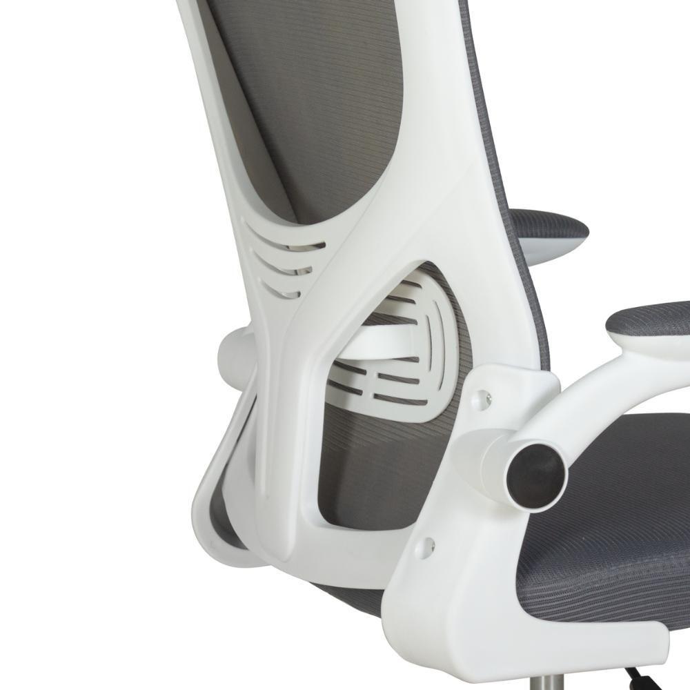 Miniatura Kit 2 Cadeiras De Escritório Giratória Mônaco Com Relax E Regulagem De Altura - Cinza