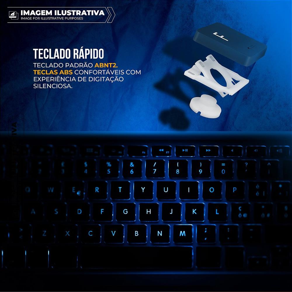 Miniatura Capa para iPad de 10.9" e 11" com Teclado Touchpad, suporte