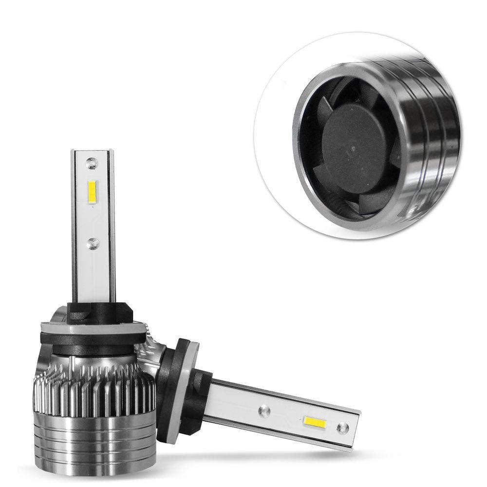 Miniatura Kit Lâmpada Led Ultra Slim H27 6000k 4000 Lumens Cc-lot 25w Com Canbus