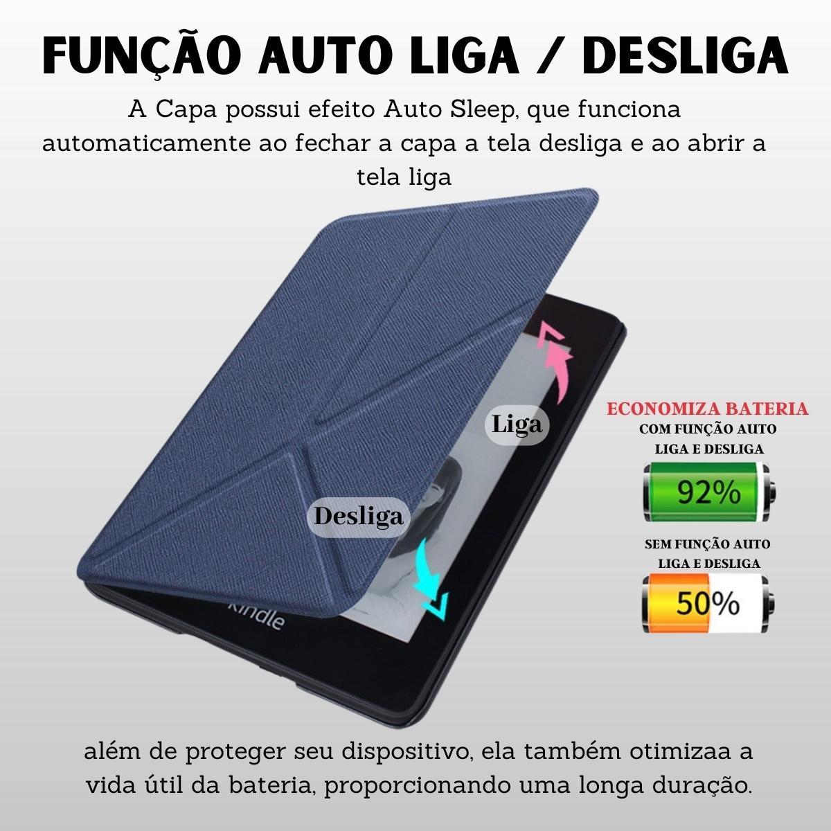 Miniatura Case Auto Sleep Origami Para Kindle 11 Geração 2022 +Caneta