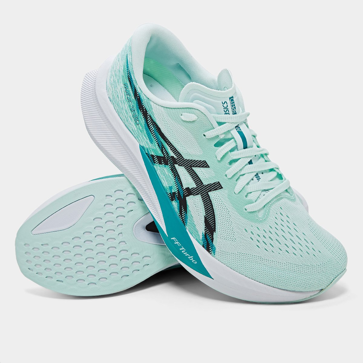 Miniatura Tênis Asics Magic Speed 4 Masculino Azul Claro+Preto - 39