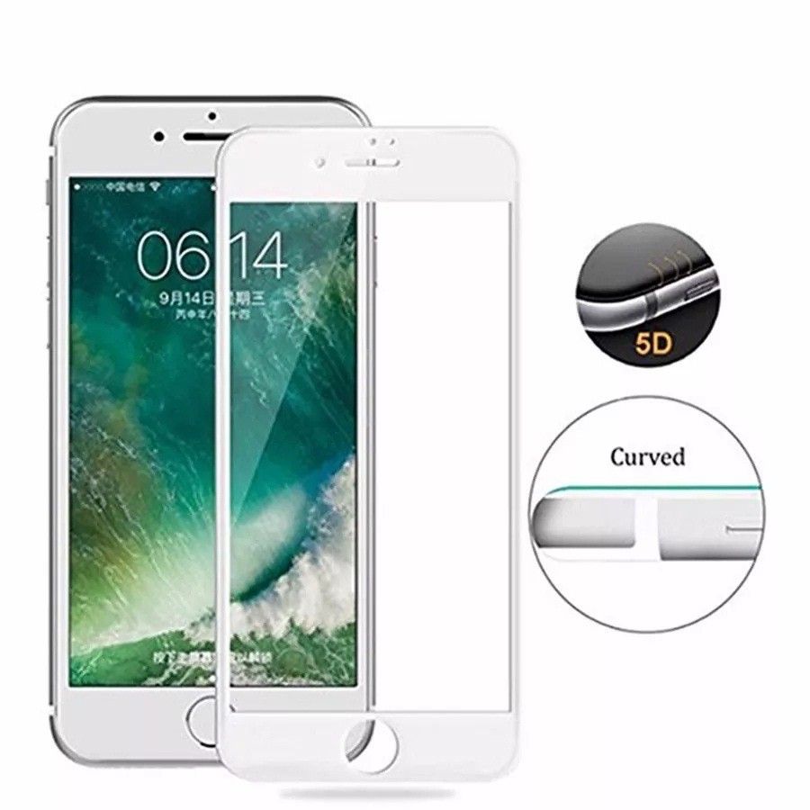 Miniatura Capinha Case 8 Plus Branca com Pelicula de vidro 5D
