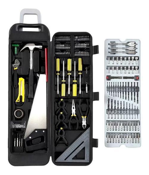 Miniatura Kit Profissional Maleta Carrinho Jogo Ferramentas 218 Peças