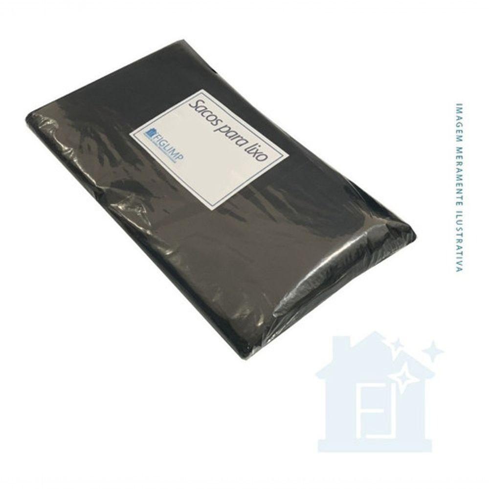 Miniatura Saco De Lixo 60l Preto Resistente - 100 Unidades