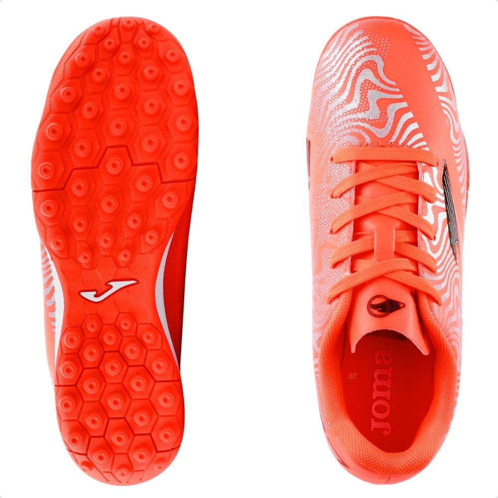 Chuteira Society Joma Evolution JR Laranja / Cinza - 33