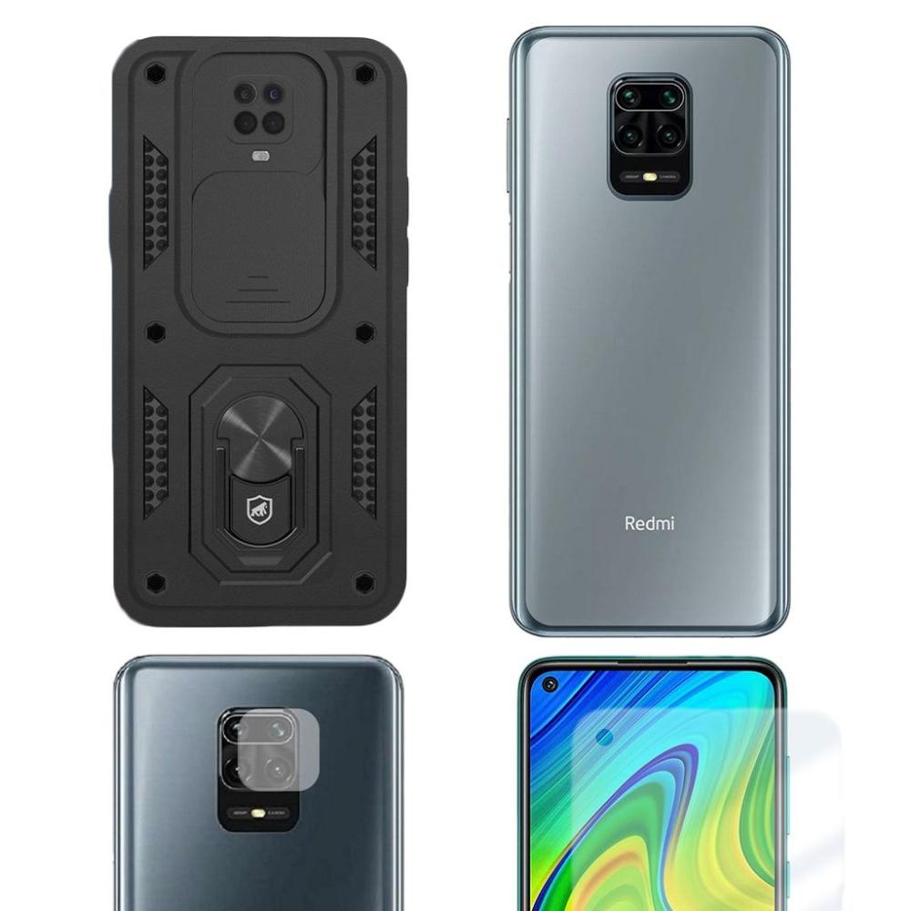 Miniatura Película Nano Vidro + Câmera + Nano Traseira + Capa Dinamic cam Redmi Note 9S - Gshield