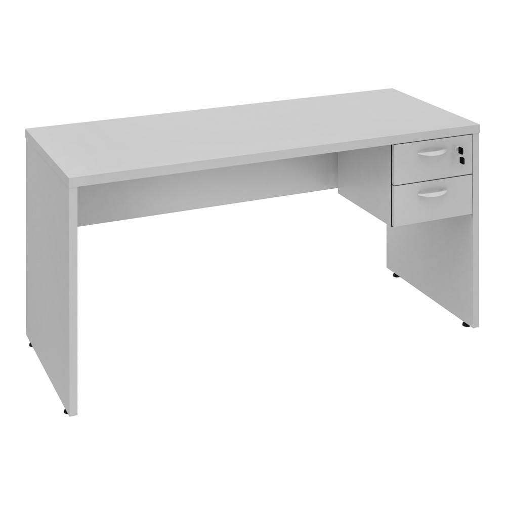 Miniatura Mesa De Escritório 2 Gavetas 150Cm Multimóveis Cr25190 Cinza