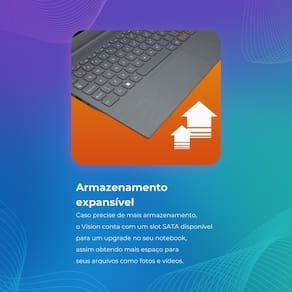 Notebook Positivo Vision Intel Celeron Dual Core 4GB 128GB eMMC Tela HD 14” Windows 11 + Microsoft 365 Personal Válido por 1 Ano - C14 Lumina BAR