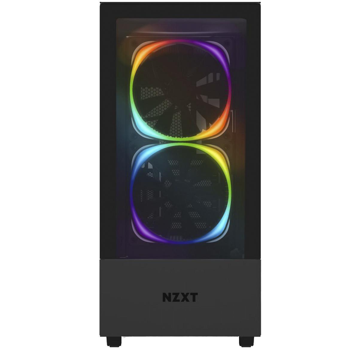 Gabinete Gamer Nzxt H510 Elite Black 2 Fans Ca-H510E-B1 Preto - Gabinete para computador - Nzxt - Gamer