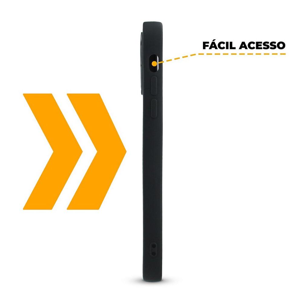 Miniatura Capa para iPhone 13 Pro - Preta - Silicon Cloud - Gshield