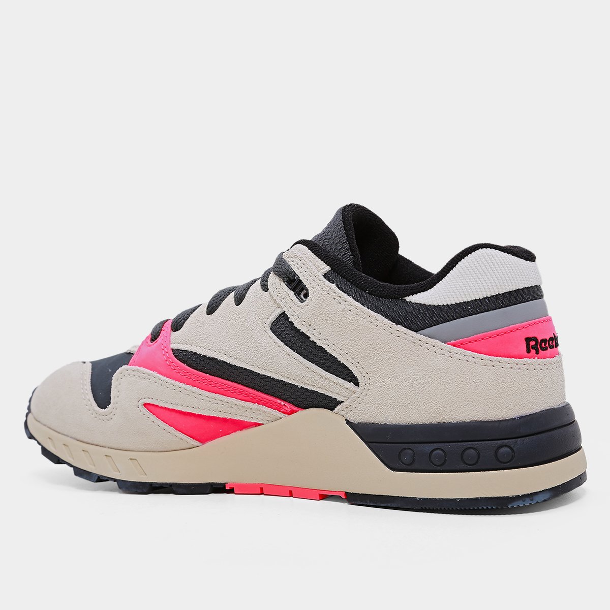 Miniatura Tênis Reebok ERS 4000 Masculino Bege+Rosa - 39