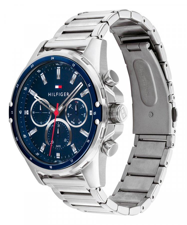 Miniatura Relógio Tommy Hilfiger Masculino 1791788 Aço Prata
