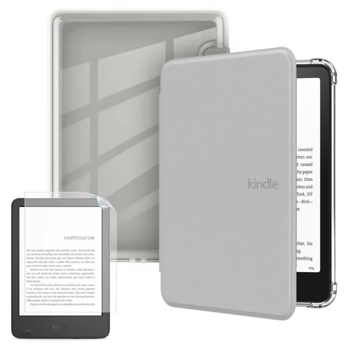 Miniatura Capinha Acrílico Para Kindle Paperwhite 12 Sa568B + Película