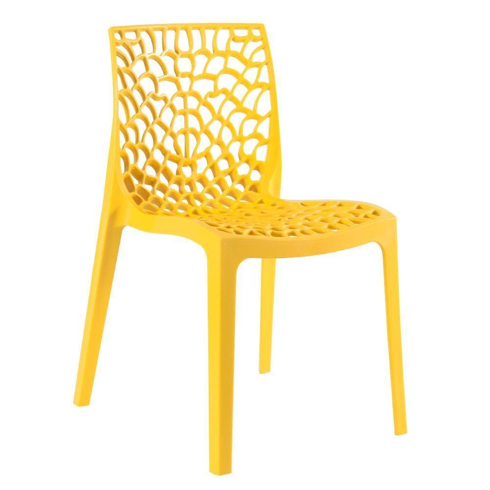 Kit 8 Cadeiras Gruvyer Amarelo