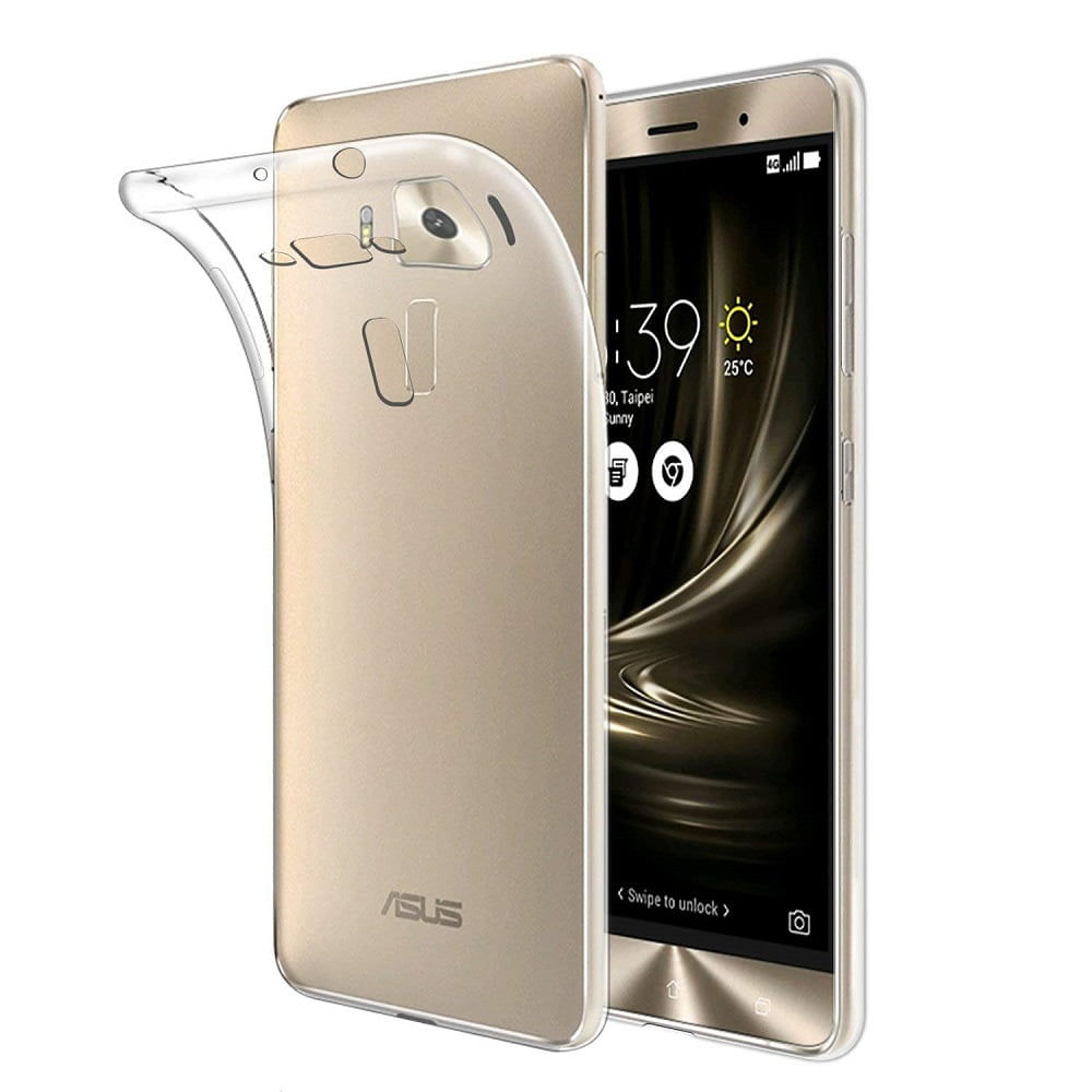Miniatura Capinha Zenfone 3 5.2 Tpu Ultra Fina Casca De Ovo E Película