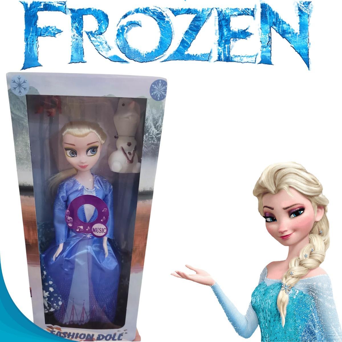 Miniatura Baby Elsa Frozen Brinquedo Menina Articulada Personagem