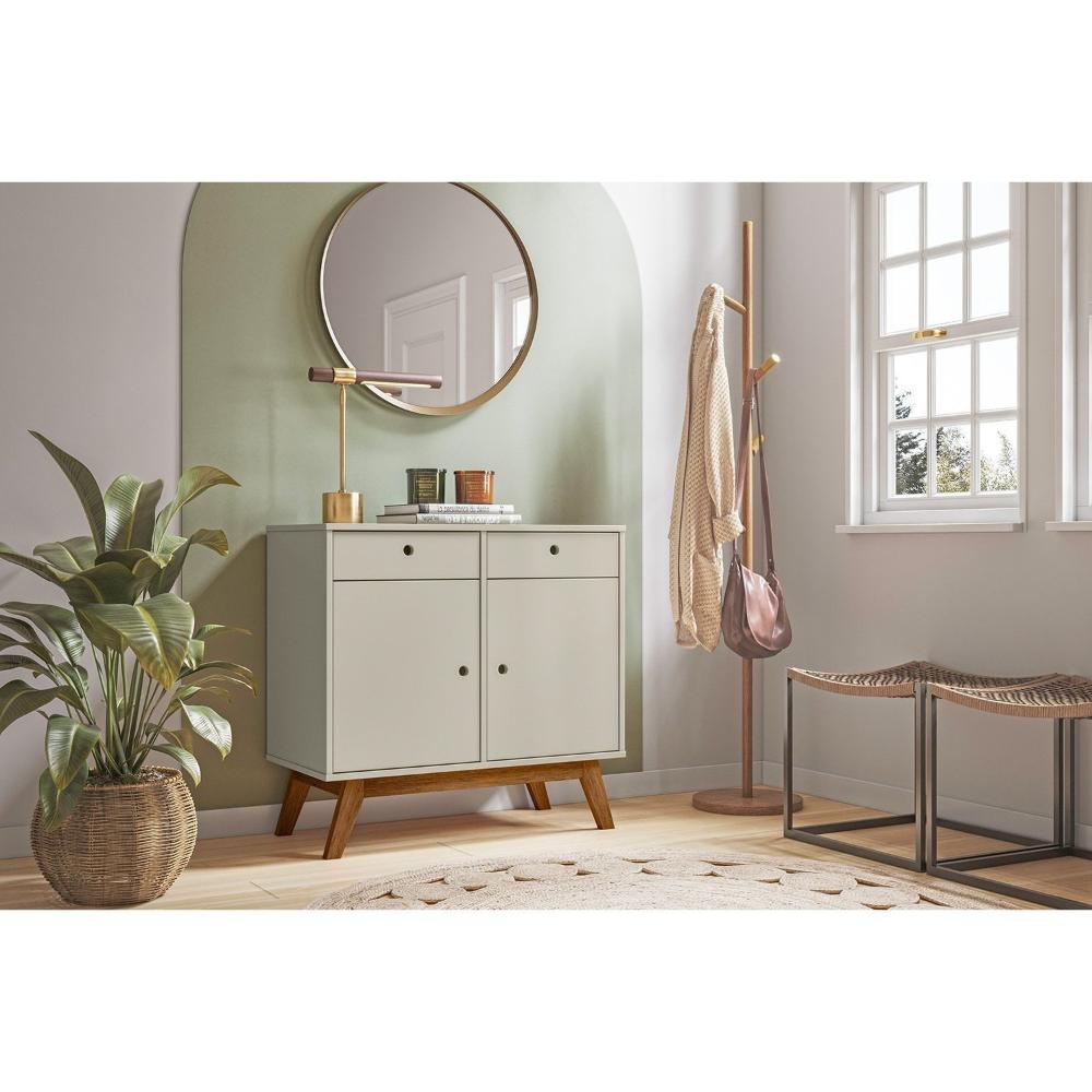 Miniatura Aparador 2 Portas 2 Gavetas Retro Windsor 90 Olivar Off White