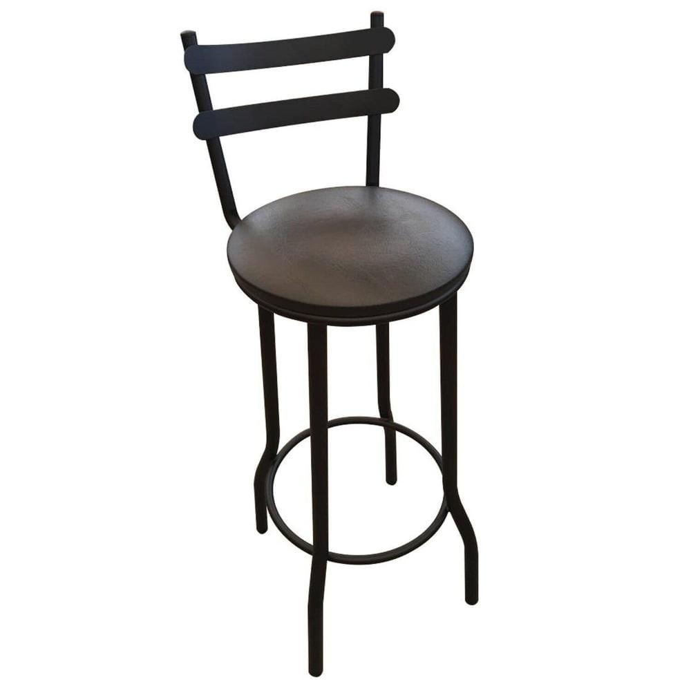 Miniatura Banqueta Fixa para Sala de Jantar Bianca Preto
