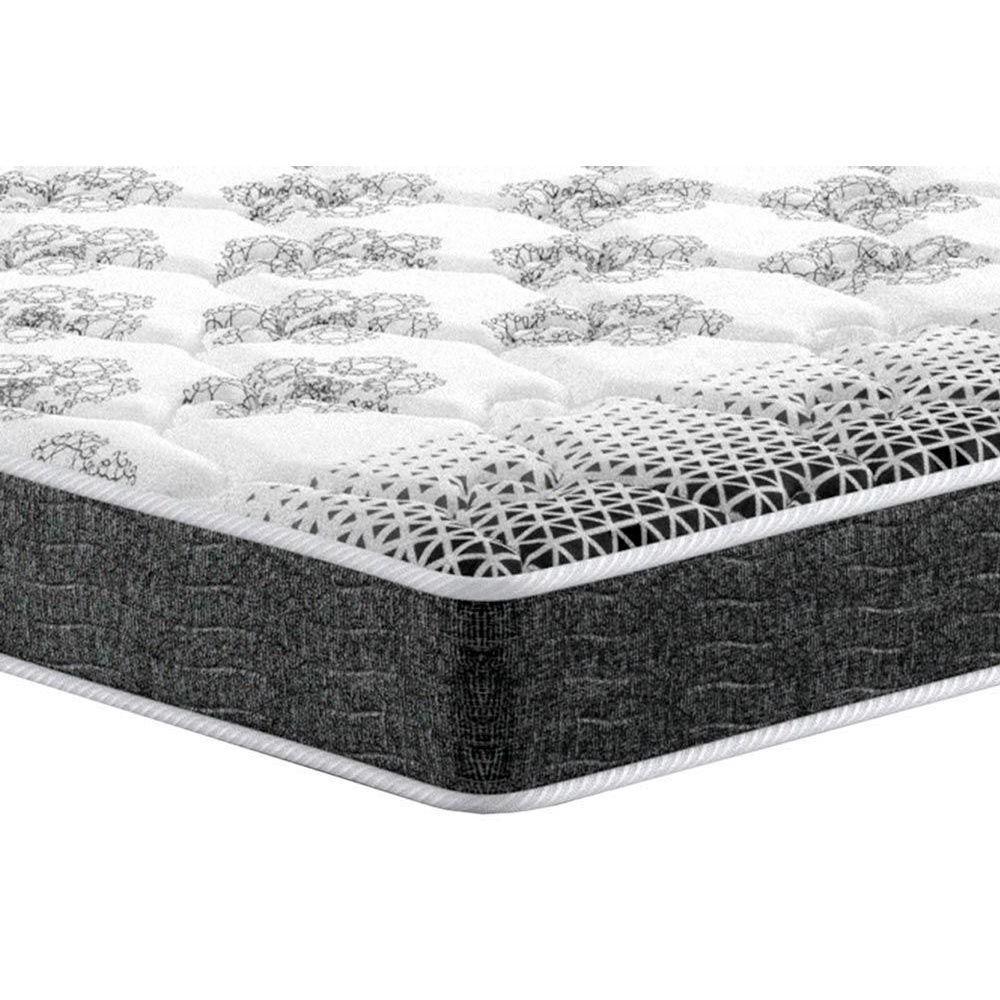 Miniatura Cama Box Casal: Colchão Espuma Probel Guarda Costas Resistente + Base Crc Suede Gray(138X188)