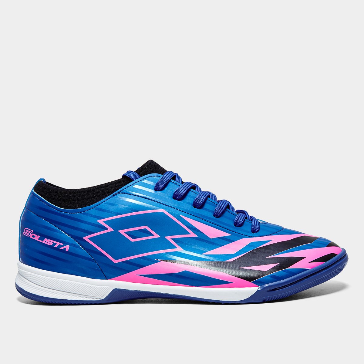 Miniatura Chuteira Futsal Lotto Solista Unissex Rosa+Azul - 41