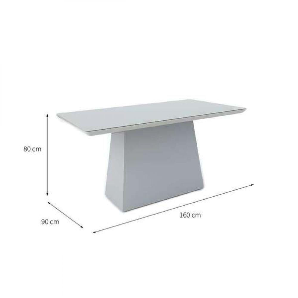 Miniatura Mesa De Jantar 6 Lugares Tampo De Madeira Com Vidro 1,60cm