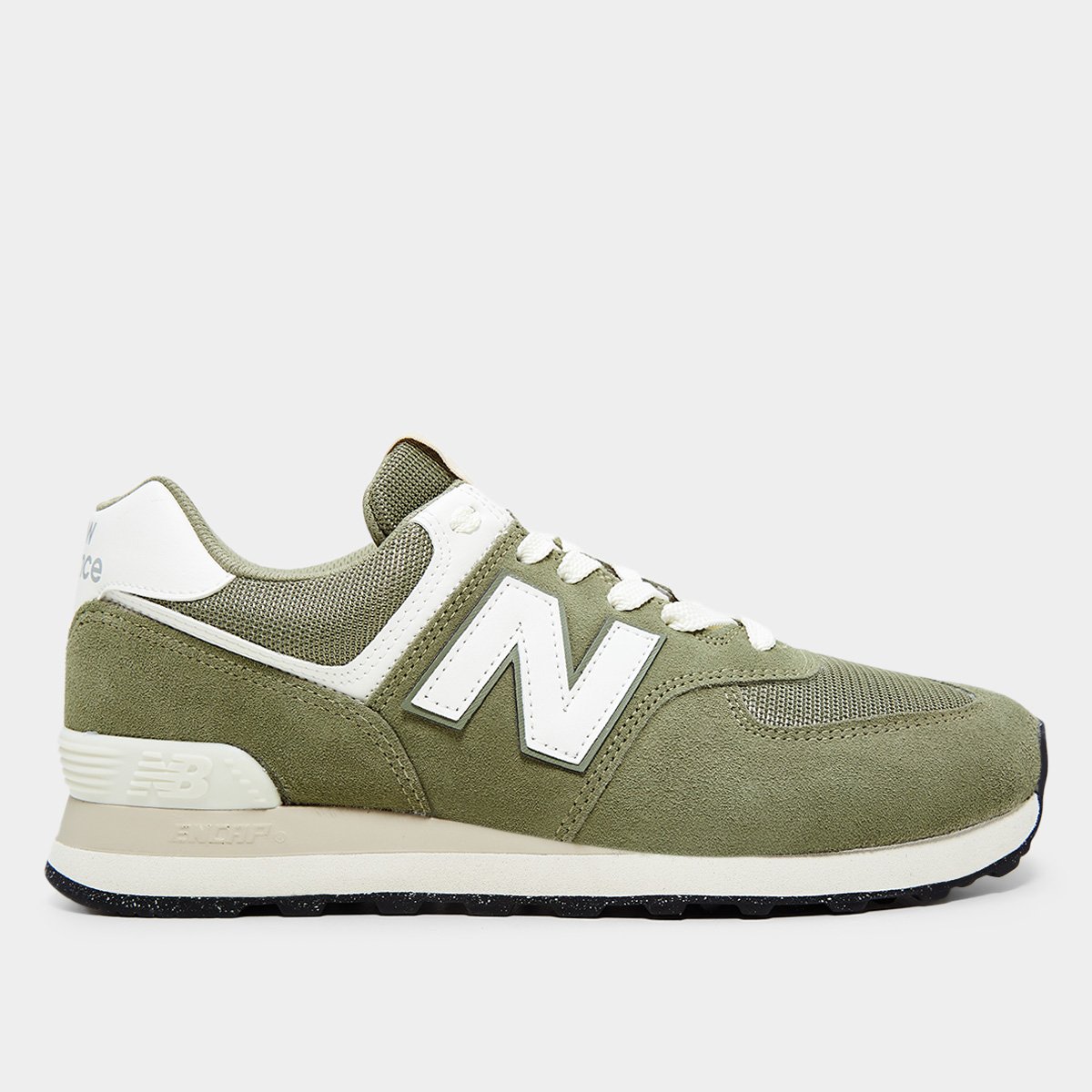 Miniatura Tênis New Balance 574 V2 Unissex Verde+Branco - 38