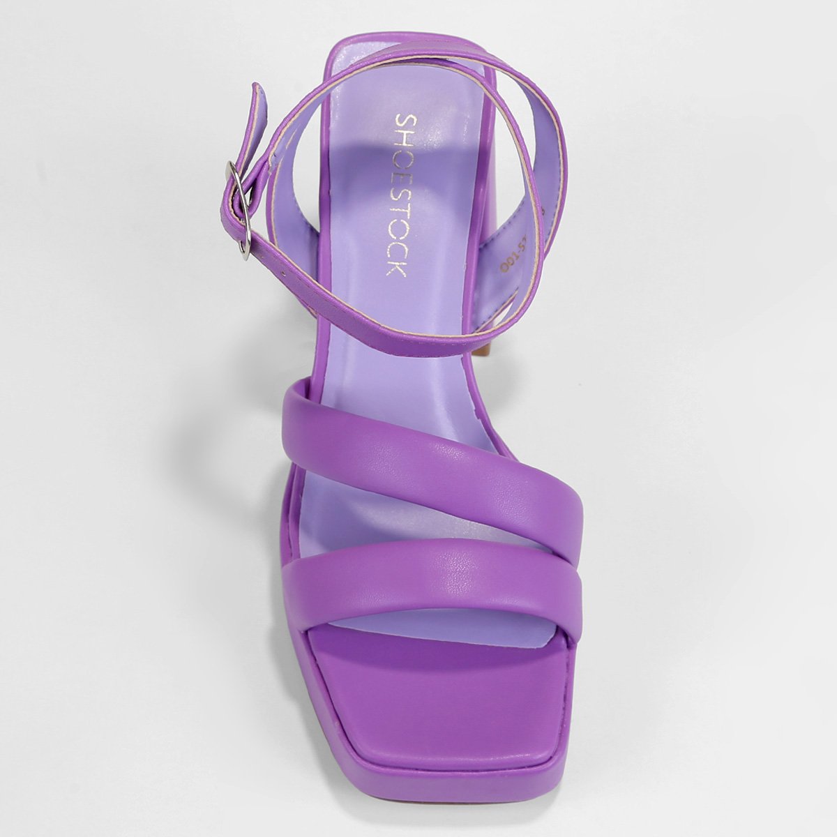 Sandália Shoestock Tiras Comfy Meia Pata Feminina Roxo - 35