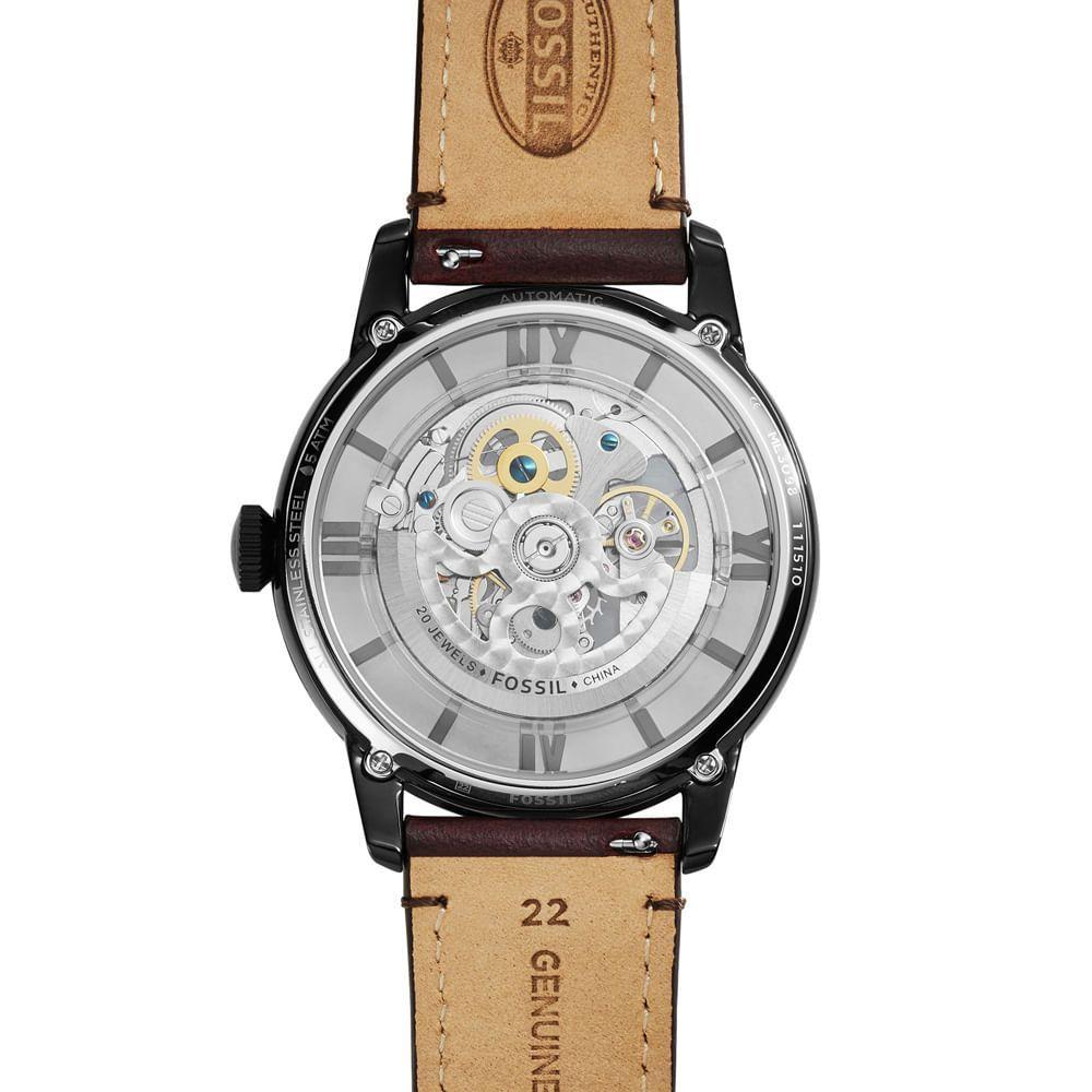 Miniatura Relógio Fossil Masculino Townsman Preto - Me3098-0pn Me3098-0pn