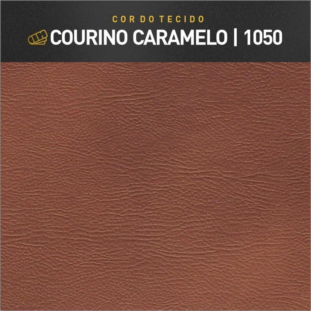 Miniatura Recamier Banco Eros Luxo Preto Castellar Móbile Corino Caramelo Corino Caramelo