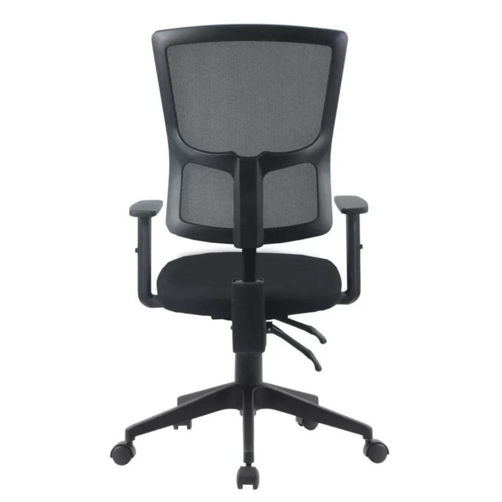 Miniatura Cadeira Giratória Nr-17 Londres Diretor Fratini Revestida Em Polipropileno Preto Base Rodizio Nylon