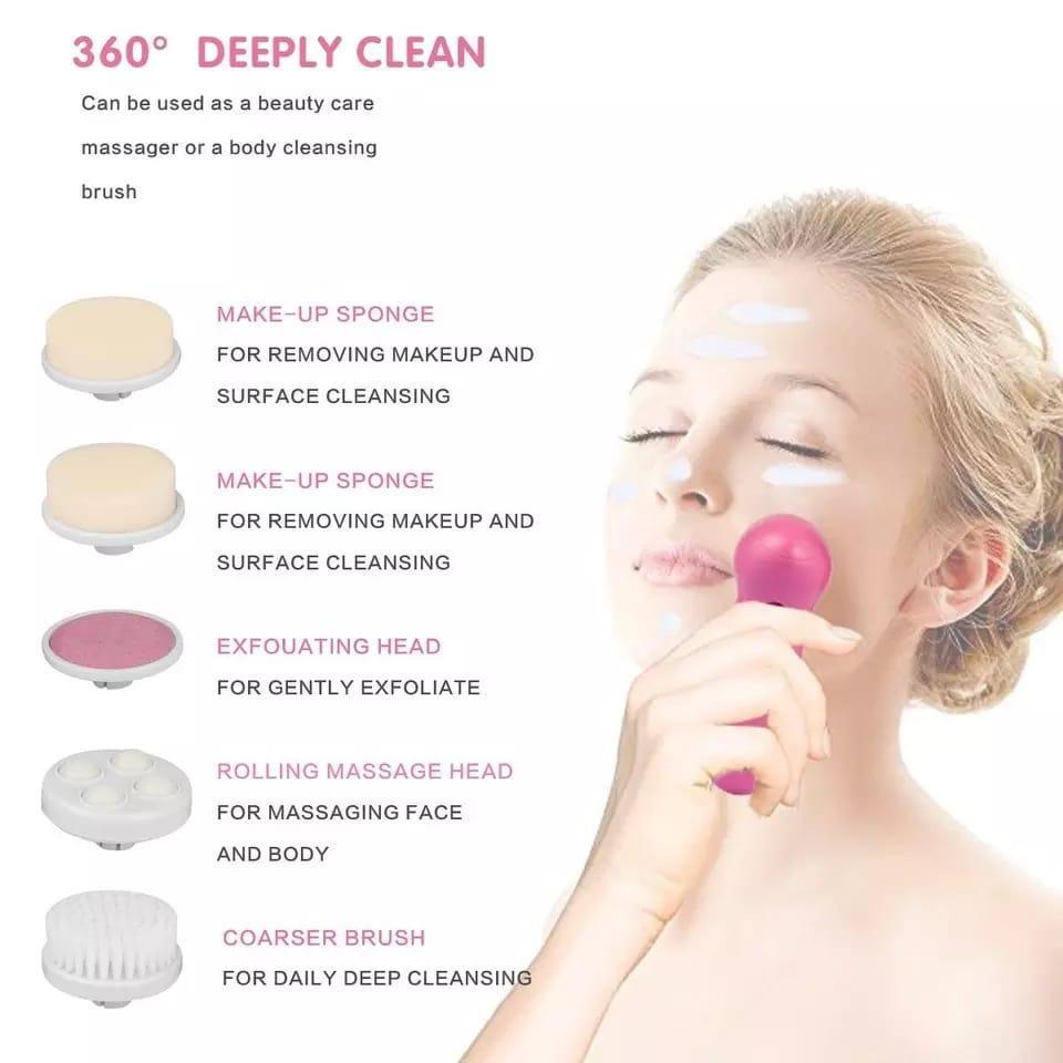Miniatura Escova De Limpeza Facial Elétrica Giratória