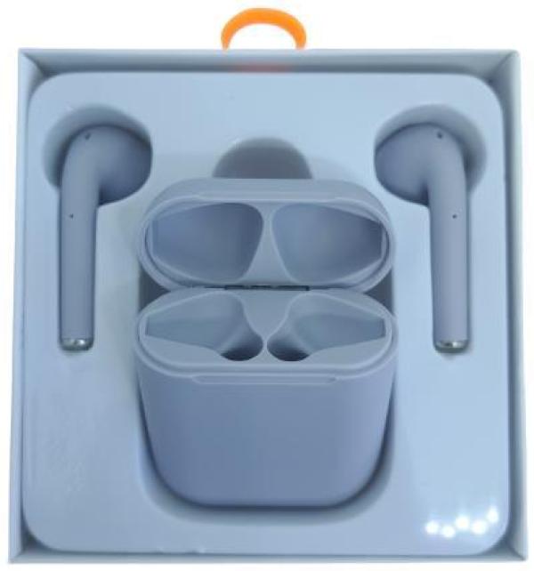 Miniatura Fone De Ouvido Sem Fio I12 Tws Bluetooth Com Touch - Cinza