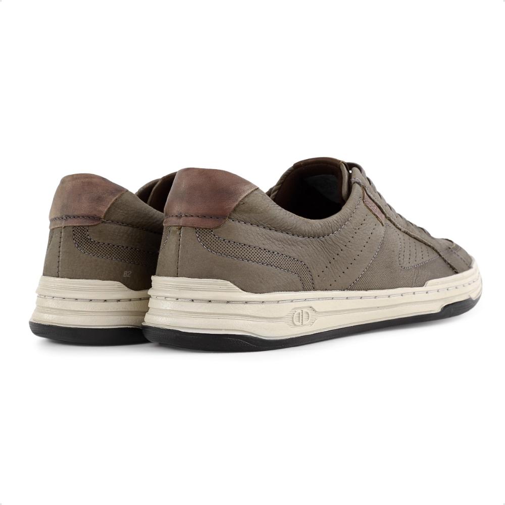 Sapatênis Democrata Denim Jay Masculino Bege / Marrom - 38