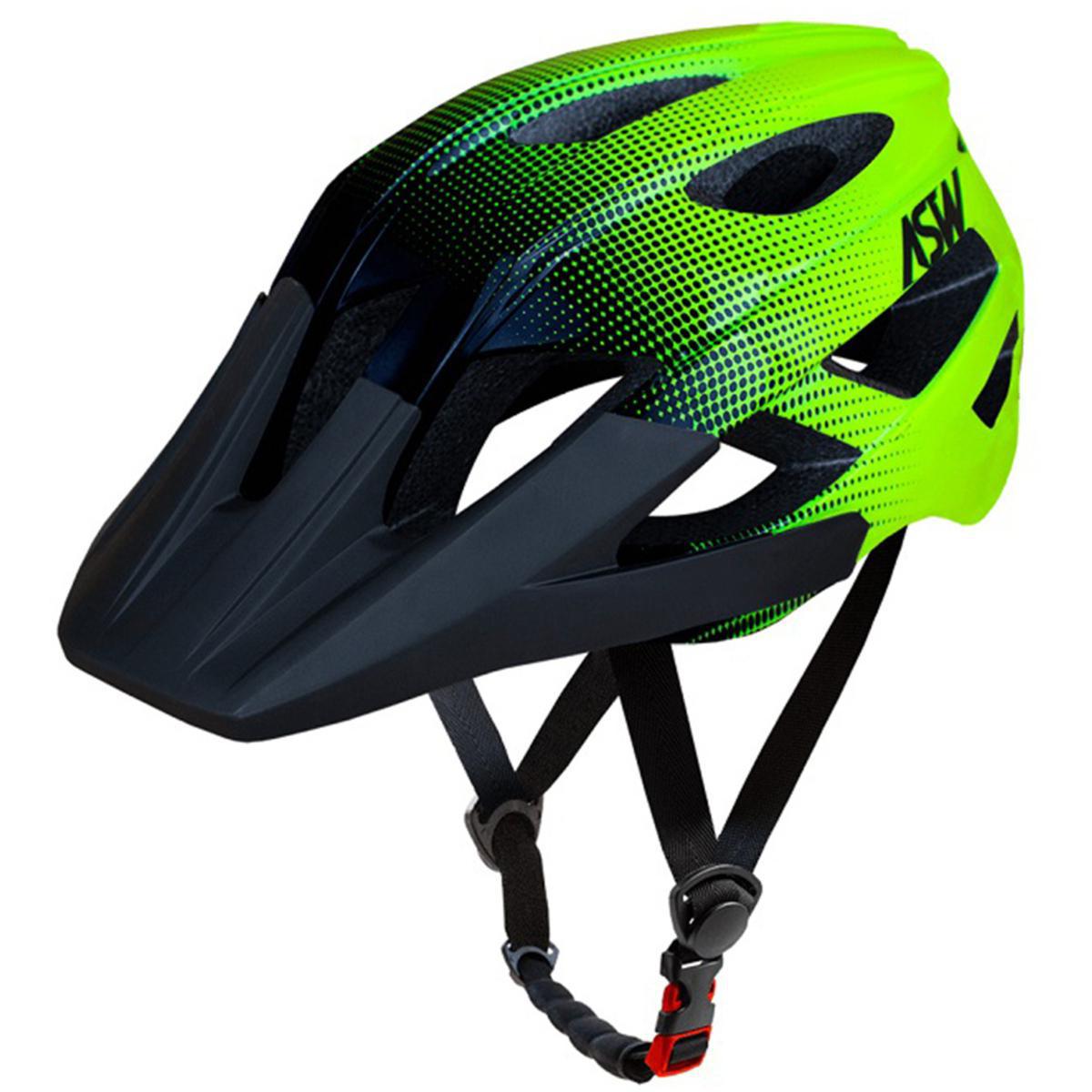 Miniatura Capacete Asw Bike Accel Dots P/M Amarelo Fluo