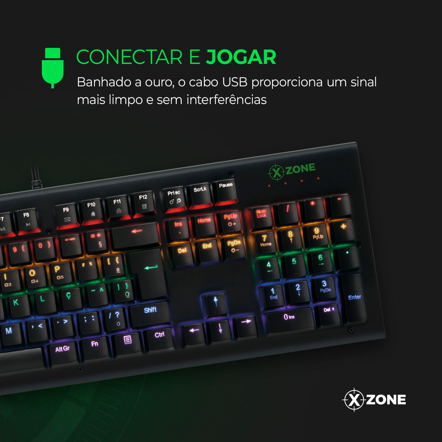 Miniatura Teclado Gamer Mecânico Xzone GTM-01 TECLADO MECANICO GTM-01 NA .