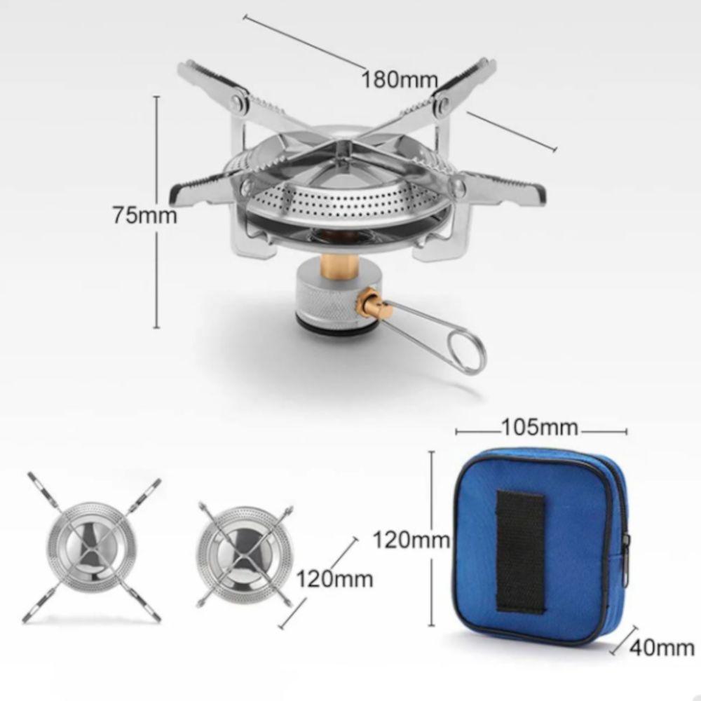 Miniatura Fogareiro Portátil Camping Compacto Com Controle De Chama Lorben