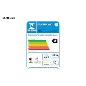 Lava e Seca 13kg Samsung WD13FG Smart AI Control Inox 110V