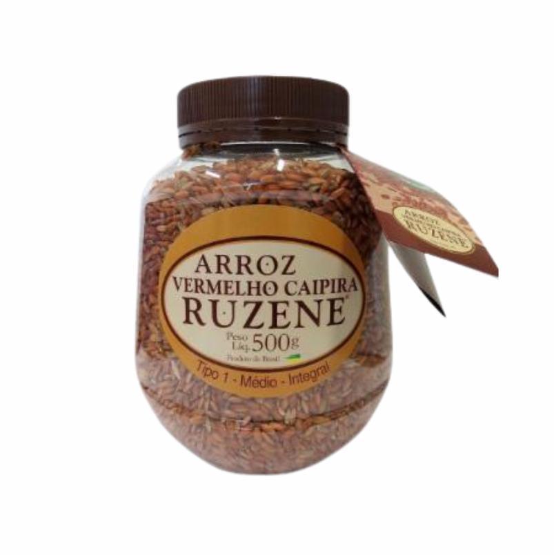 Miniatura Kit 3X: Arroz Vermelho Caipira Integral Longo Ruzene 1Kg
