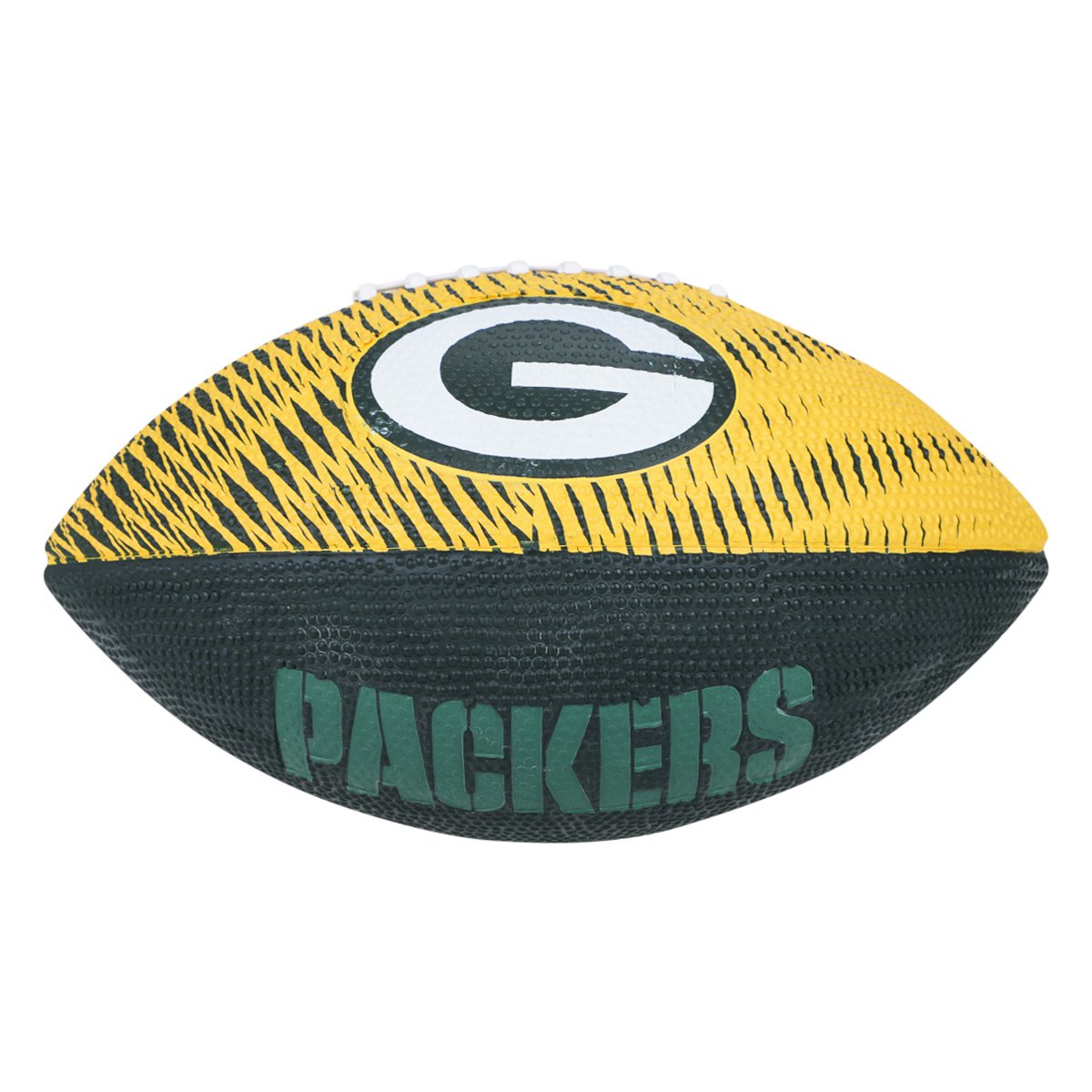 Miniatura Bola de Futebol Americano Wilson NFL Team Tailgate Jr Green Bay Packers Laranja+Verde