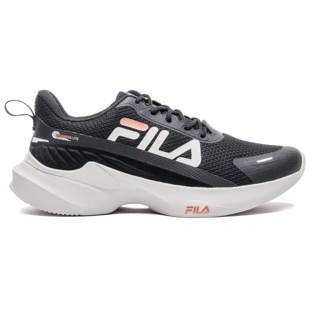 Miniatura Tênis Fila Progress Lite Feminino PRETO/BEGE - 35