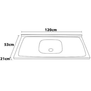 Cozinha Completa Bartira Amazonita com 8 Portas, 1 Gaveta e 4 Prateleiras - 280cm de largura - Carvalho/Thassos Carvalho/Thassos