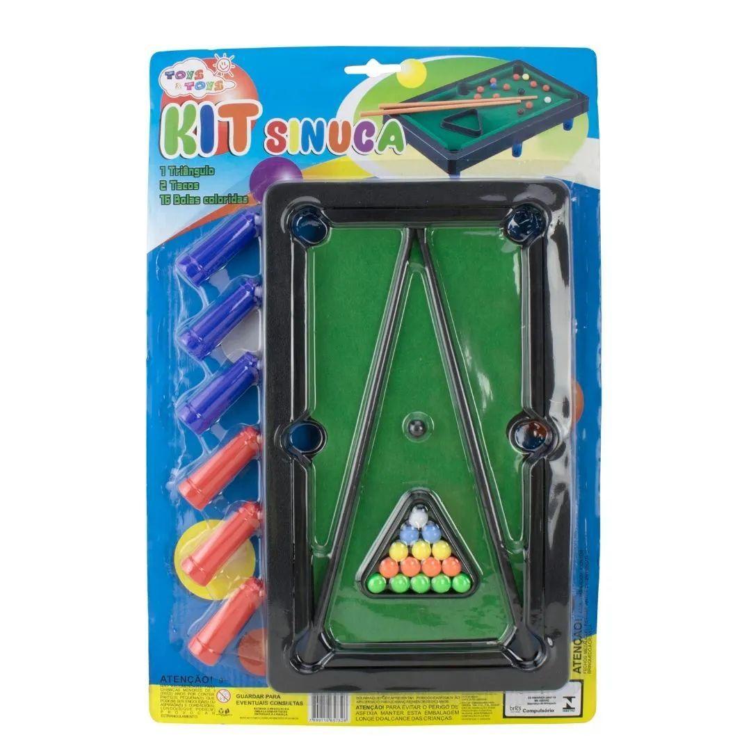 Miniatura Kit Conjunto 2 Kit Sinuca Infantil Toys & Toys 657326 Preto