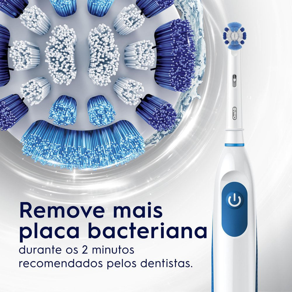 Miniatura Escova Dental Elétrica Oral-B Pro-Saúde Power + 2 Pilhas