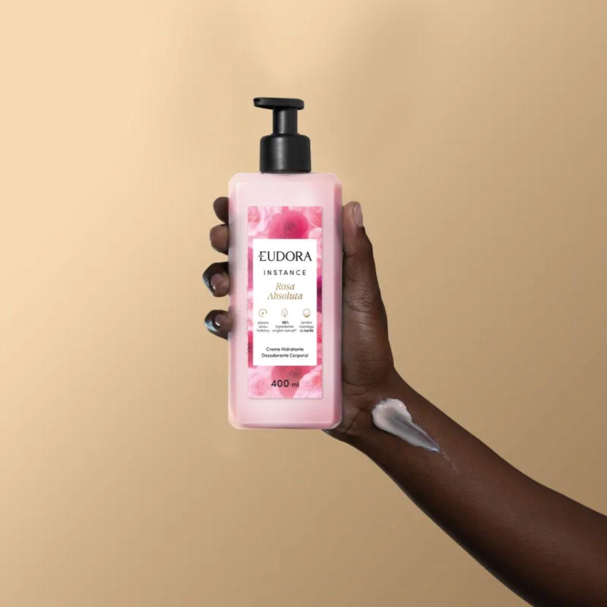 Miniatura Creme Hidratante Corporal Eudora Instance Rosa Absoluta